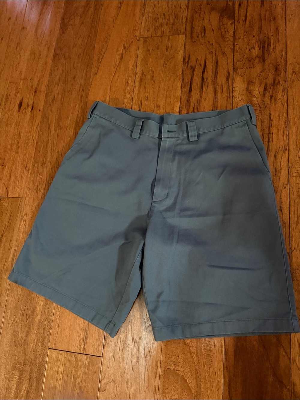 Ashworth Slate Blue Flat-Front Men's Shorts
